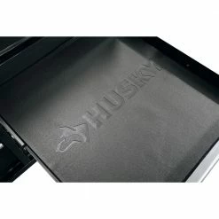 Husky 46 in.W x 51 in. D Standard Duty 9-Drawer Mobile Workbench with Solid Top Full Length Extension Table in Black 27 Husky 46 in.W x 51 in. D Standard Duty 9-Drawer Mobile Workbench with Solid Top Full Length Extension Table in Black -Tools Sales gloss black with silver trim husky mobile workbenches hotc4609b15m 44 1000