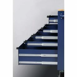 Husky 46 in. W x 24.5 in. D Standard Duty 9-Drawer Mobile Workbench Tool Chest with Solid Wood Top in Gloss Blue -Tools Sales gloss blue with silver trim husky mobile workbenches h46mwc9gbv2 40 1000