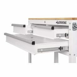 Husky 36 in. 3-Drawer with Solid Wood Top in Gloss White Utility Cart 18 Husky 36 in. 3-Drawer with Solid Wood Top in Gloss White Utility Cart -Tools Sales gloss white husky tool carts houc3603bj1 4f 1000