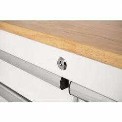 Husky 36 in. 3-Drawer with Solid Wood Top in Gloss White Utility Cart 16 Husky 36 in. 3-Drawer with Solid Wood Top in Gloss White Utility Cart -Tools Sales gloss white husky tool carts houc3603bj1 66 1000