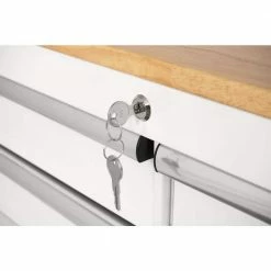 Husky 36 in. 3-Drawer with Solid Wood Top in Gloss White Utility Cart 22 Husky 36 in. 3-Drawer with Solid Wood Top in Gloss White Utility Cart -Tools Sales gloss white husky tool carts houc3603bj1 76 1000