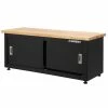 Husky Steel Storage Bench in Black (48 in. W x 20 in. H x 18 in. D)