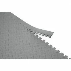 Husky 18.4 in. x 18.4 in. Gray Commercial PVC Garage Flooring Trim Kit 17 Husky 18.4 in. x 18.4 in. Gray Commercial PVC Garage Flooring Trim Kit -Tools Sales gray husky garage flooring tiles hdtkdg 1f 1000