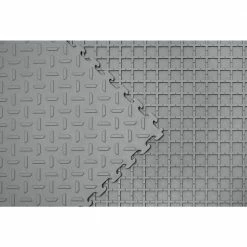 Husky 18.4 in. x 18.4 in. Gray PVC Garage Flooring Tile (6-Pack) -Tools Sales gray husky garage flooring tiles hdtrp6dg 66 1000