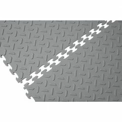 Husky 18.4 in. x 18.4 in. Gray PVC Garage Flooring Tile (6-Pack) -Tools Sales gray husky garage flooring tiles hdtrp6dg a0 1000