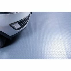 Husky Coin 10 ft. Wide x Your Choice Length Grey Commercial Grade Vinyl Flooring -Tools Sales grey husky garage flooring rolls hk70cn10x1sg 4f 1000