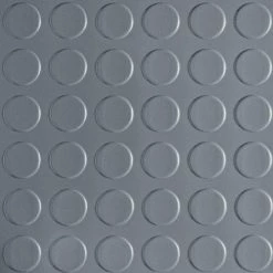 Husky Coin 10 ft. Wide x Your Choice Length Grey Commercial Grade Vinyl Flooring