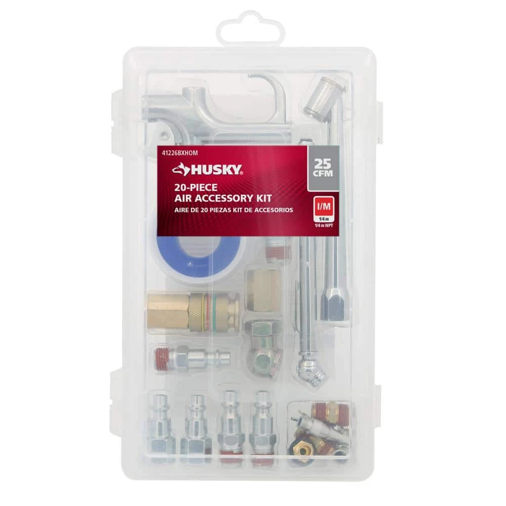 Husky Air Compressor Accessory Kit (20-Piece) 5 Husky Air Compressor Accessory Kit (20-Piece) - Image 3