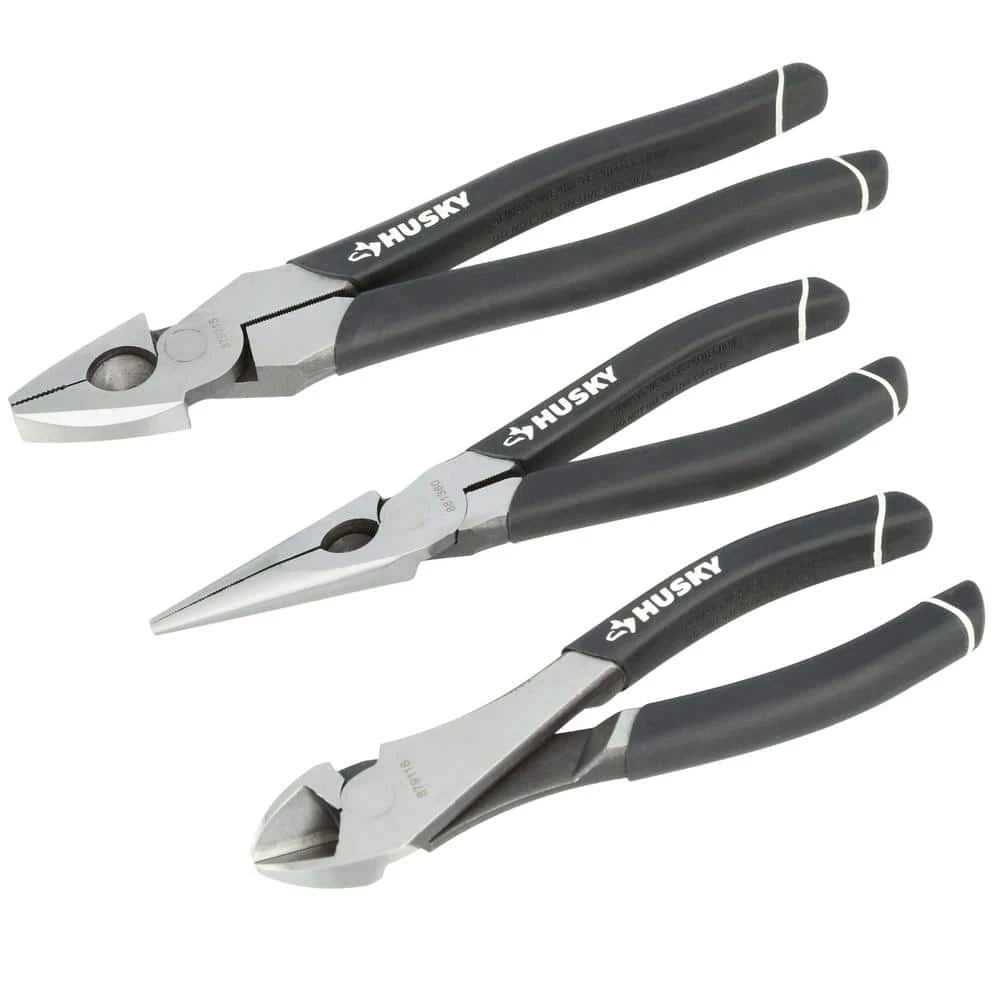 Husky High-Leverage Long Nose Pliers Set (3-Piece) 11 Husky High-Leverage Long Nose Pliers Set (3-Piece) - Image 9