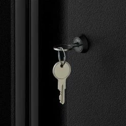 Husky Pro Duty Welded 20-Gauge Steel 2-Door Garage Base Cabinet in Black LINE-X (28 in. W x 33 in. H x 21.5 in. D) -Tools Sales husky black linex husky free standing cabinets htc1000001 lx a0 1000