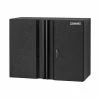 Husky Pro Duty Welded 20-Gauge Steel Wall Mounted Garage Cabinet in Black LINE-X (28 in. W x 22 in. H x 14 in. D)