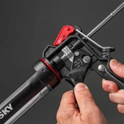 Husky 10 oz. Heavy-Duty High Leverage Drip Free Caulk Gun -Tools Sales husky caulk guns 19pt0902 4f 1000