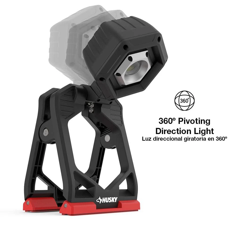 Husky 1500-Lumens Rechargeable Clamp LED Work Light 7 Husky 1500-Lumens Rechargeable Clamp LED Work Light - Image 5