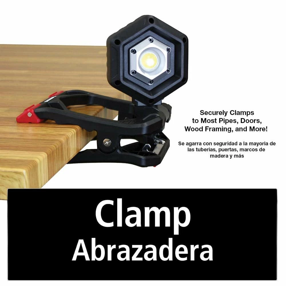 Husky 1500-Lumens Rechargeable Clamp LED Work Light 6 Husky 1500-Lumens Rechargeable Clamp LED Work Light - Image 4