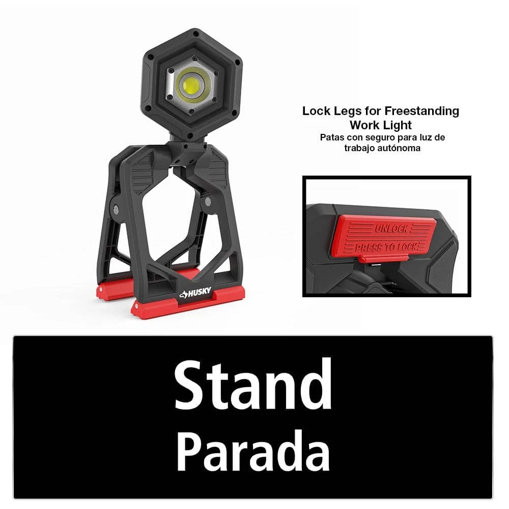 Husky 1500-Lumens Rechargeable Clamp LED Work Light 10 Husky 1500-Lumens Rechargeable Clamp LED Work Light - Image 8