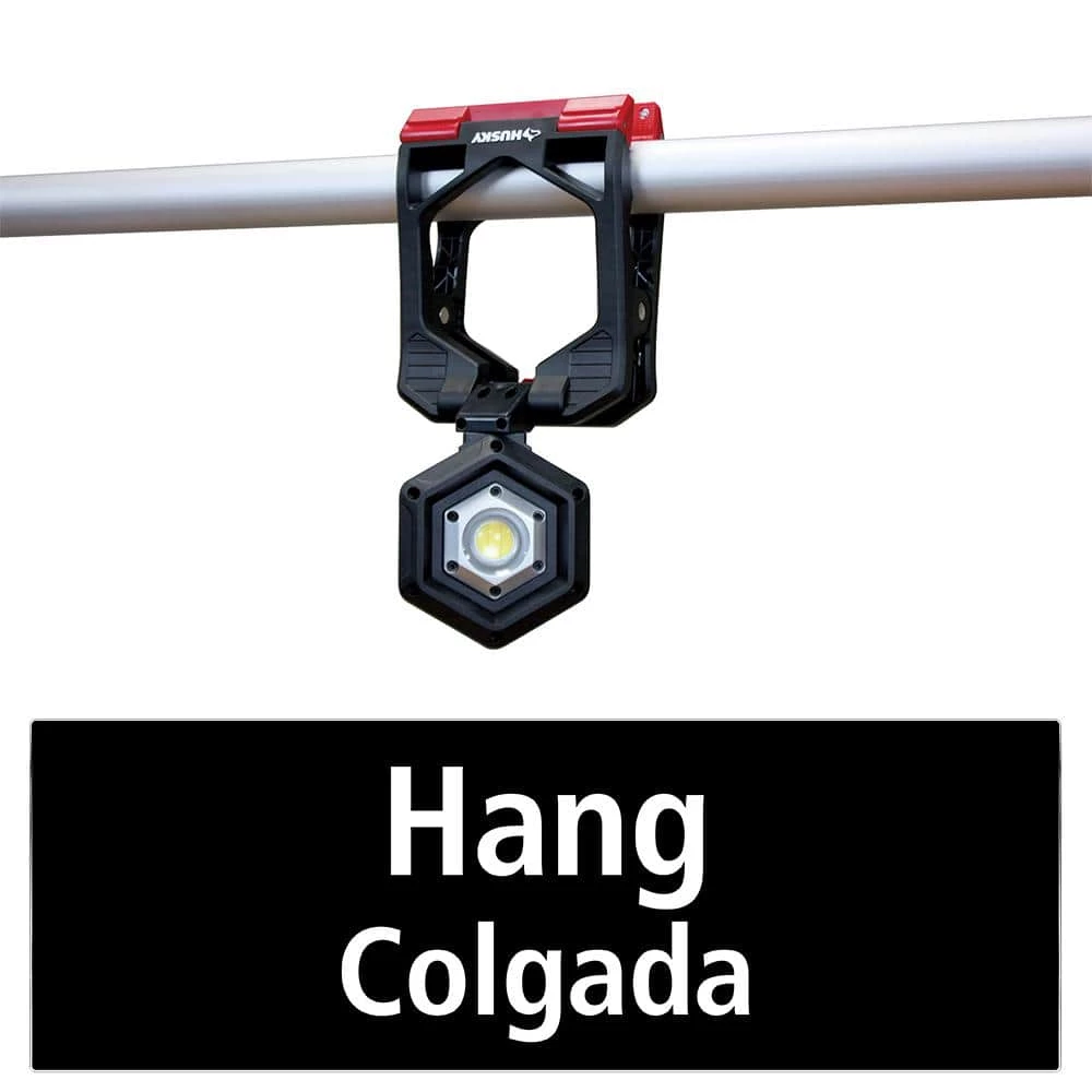 Husky 1500-Lumens Rechargeable Clamp LED Work Light 5 Husky 1500-Lumens Rechargeable Clamp LED Work Light - Image 3