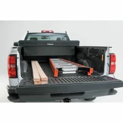 Husky 71.36 in. Matte Black Aluminum Full Size Crossbed Truck Tool Box -Tools Sales husky crossover truck tool boxes 102100 53 01 76 1000