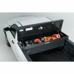 Husky 71.36 in. Matte Black Aluminum Full Size Crossbed Truck Tool Box -Tools Sales husky crossover truck tool boxes 102100 53 01 fa 1000