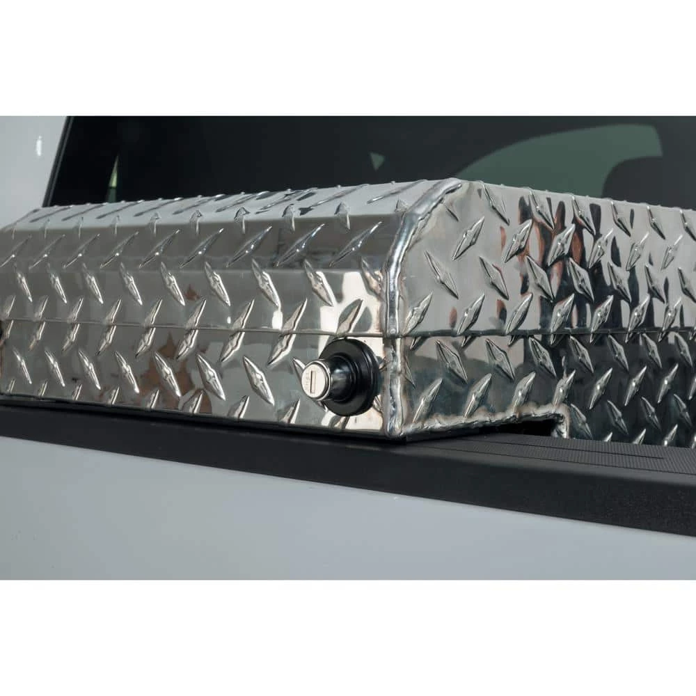 Husky 71.36 in. Diamond Plate Aluminum Full Size Crossbed Truck Tool Box 5 Husky 71.36 in. Diamond Plate Aluminum Full Size Crossbed Truck Tool Box - Image 3