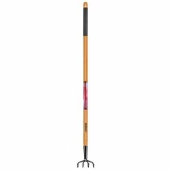 Husky 51 in. L Wood Handle 4-Tine Cultivator