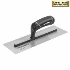 Husky 12 in. x 4 in. Pro Finishing Trowel -Tools Sales husky finishing trowels 57498 44 1000