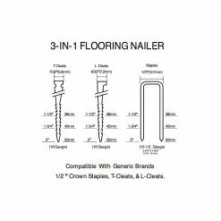 Husky Pneumatic 3-in-1 15.5-Gauge and 16-Gauge 2 in. Flooring Nailer and Stapler with Quick Jam Release -Tools Sales husky floor nailers hdufl50 77 1000 1