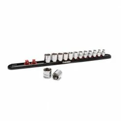 Husky Magnetic Rail Socket Holder Set (3-Piece) 13 Husky Magnetic Rail Socket Holder Set (3-Piece) -Tools Sales husky garage cabinet accessories h234dswmgrailc 4f 1000