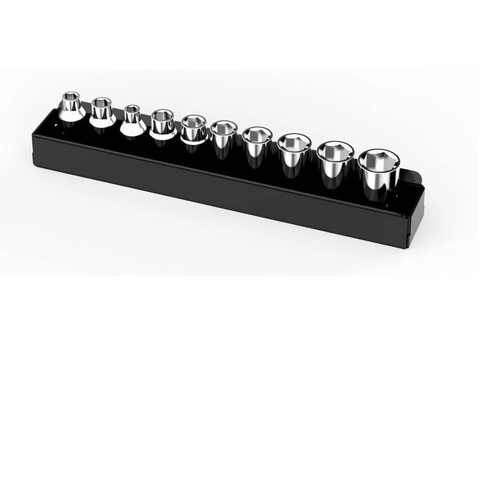 Husky 6.8 in. W Magnetic 1/4 in. Drive Shallow Socket Tray Holder, 2-Pack 3 Husky 6.8 in. W Magnetic 1/4 in. Drive Shallow Socket Tray Holder, 2-Pack - Image 2