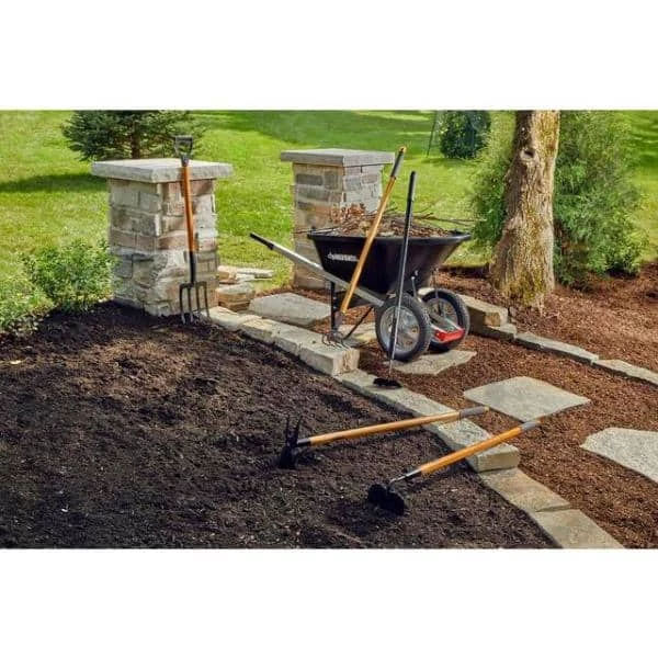 Husky 28 in. D-Grip Short Wood Handle 4-Tine Spading Garden Fork 8 Husky 28 in. D-Grip Short Wood Handle 4-Tine Spading Garden Fork - Image 6