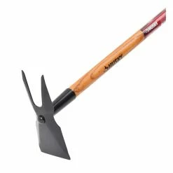 Husky 51 in. 2-Prong Wood Handle Weeder Hoe with Grip -Tools Sales husky garden hoes 618035 c3 1000
