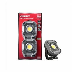 Husky 800-Lumen LED Utility Lights 2-Modes with Magnetic Handle and Batteries (2-Pack) -Tools Sales husky handheld flashlights hsky8002pkul 40 1000