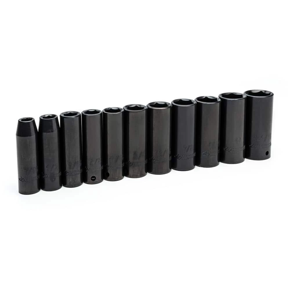 Husky 1/2 in. Drive Impact Socket Set, SAE in Blow Molded Case (11-Piece) 3 Husky 1/2 in. Drive Impact Socket Set, SAE in Blow Molded Case (11-Piece)