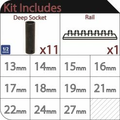 HUSKY Sales -Tools Sales husky impact socket sets h2dmmi11pcsr e1 1000
