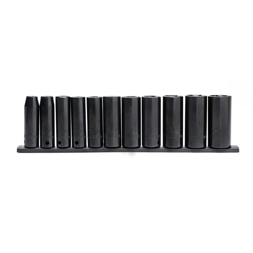 Husky 1/2 in. Drive Deep SAE Impact Socket Set (11-Piece) 3 Husky 1/2 in. Drive Deep SAE Impact Socket Set (11-Piece)