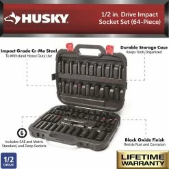 HUSKY Sales -Tools Sales husky impact socket sets h64imps e1 1000