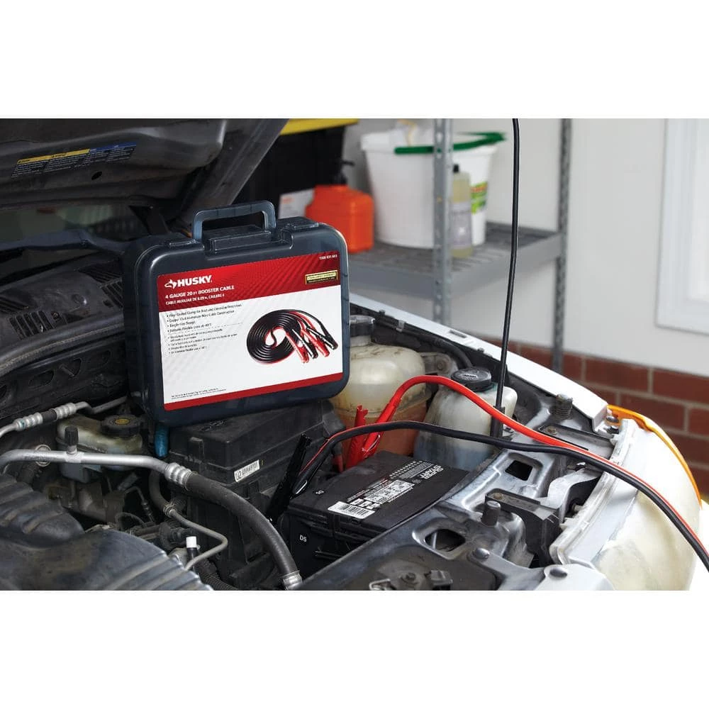 Husky 20 ft. 4-Gauge Booster Cables 17 Husky 20 ft. 4-Gauge Booster Cables - Image 15