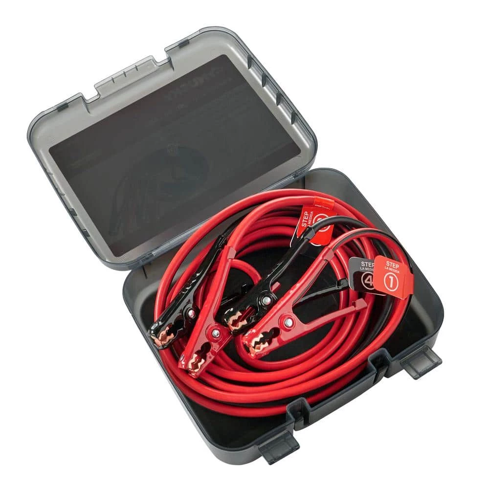 Husky 20 ft. 4-Gauge Booster Cables 3 Husky 20 ft. 4-Gauge Booster Cables