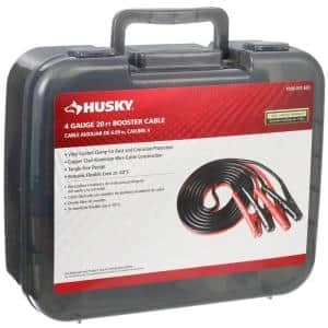 Husky 20 ft. 4-Gauge UL Booster Cable 3 Husky 20 ft. 4-Gauge UL Booster Cable