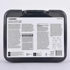 Husky 20 ft. 4-Gauge Booster Cables 22 Husky 20 ft. 4-Gauge Booster Cables -Tools Sales husky jumper cables 0160420 ul1 66 1000 1