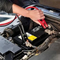 Husky 20 ft. 4-Gauge Booster Cables 24 Husky 20 ft. 4-Gauge Booster Cables -Tools Sales husky jumper cables 0160420 ul1 c3 1000 1