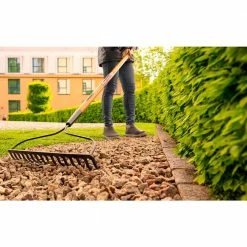 Husky 57 in. Wood Handle 16-Tine Bow Rake -Tools Sales husky landscaping rakes 77105 942 44 1000