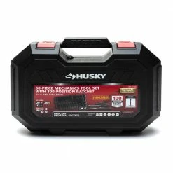 Husky 3/8 in. Drive 100-Position Universal SAE and Metric Mechanics Tool Set (60-Piece) -Tools Sales husky mechanics tool sets h10060mtsrm 1f 1000