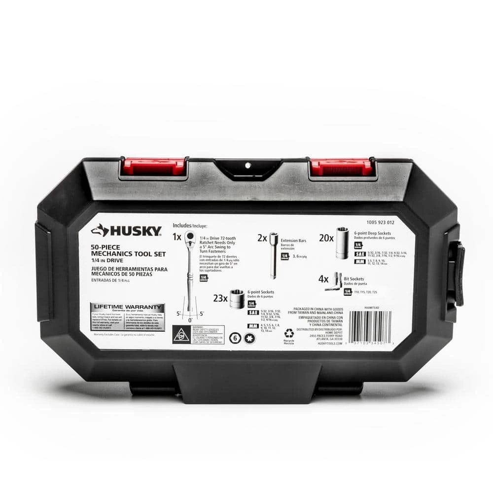 Husky 1/4 in. Drive Mechanics Tool Set (50-Piece) 11 Husky 1/4 in. Drive Mechanics Tool Set (50-Piece) - Image 9