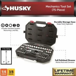 Husky Mechanics Tool Set (75-Piece) 15 Husky Mechanics Tool Set (75-Piece) -Tools Sales husky mechanics tool sets h75mts 40 1000