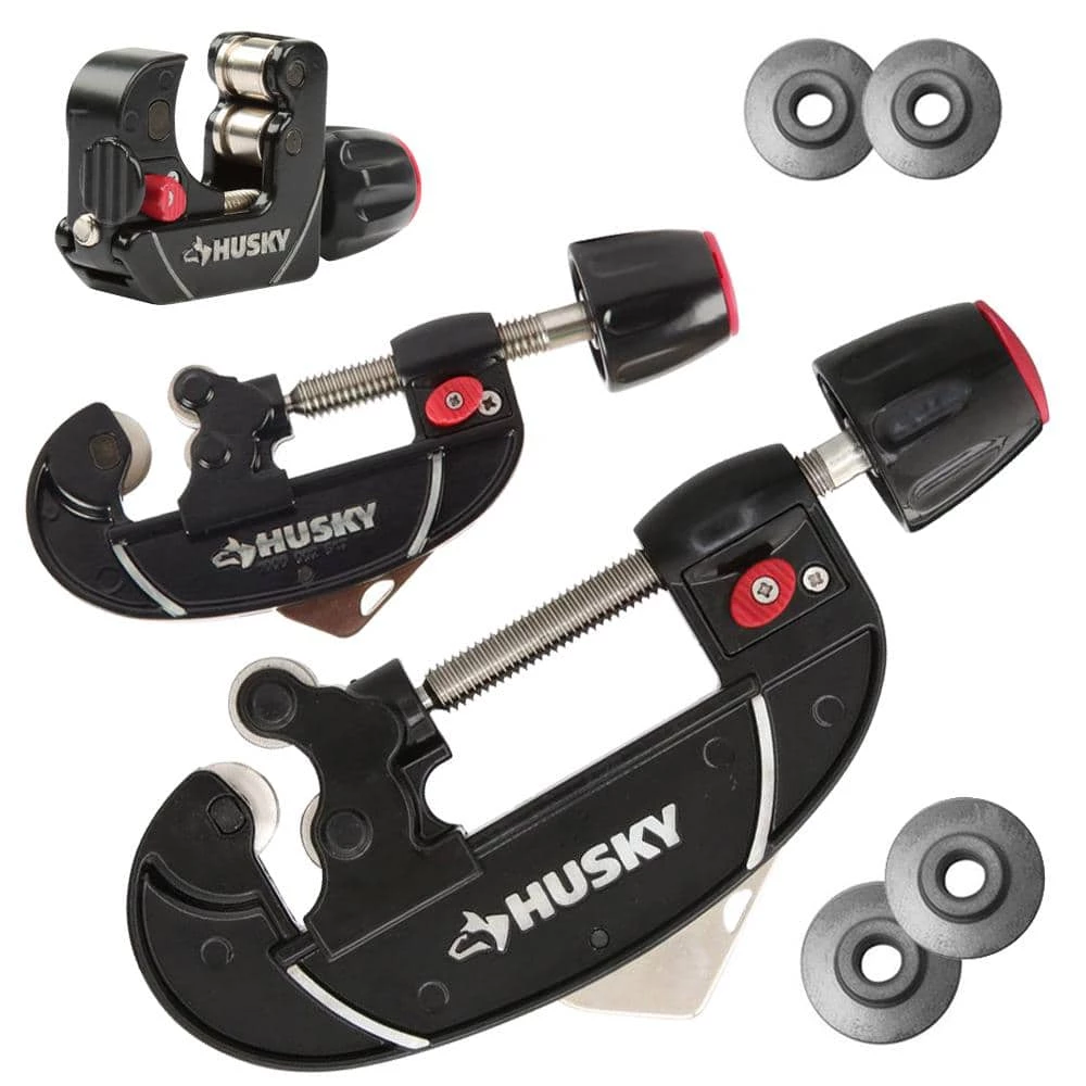 Husky Quick-Release Tube Cutters with Replacement Cutting Wheels 3 Husky Quick-Release Tube Cutters with Replacement Cutting Wheels