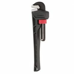 Husky 10 in. Heavy Duty Cast Iron Pipe Wrench with 1 in. Jaw Capacity