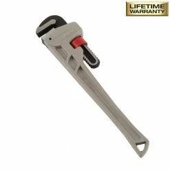 Husky 24 in. Aluminum Pipe Wrench with 2-1/2 in. Jaw Capacity 15 Husky 24 in. Aluminum Pipe Wrench with 2-1/2 in. Jaw Capacity -Tools Sales husky pipe wrenches wg 40a 24al 4f 1000