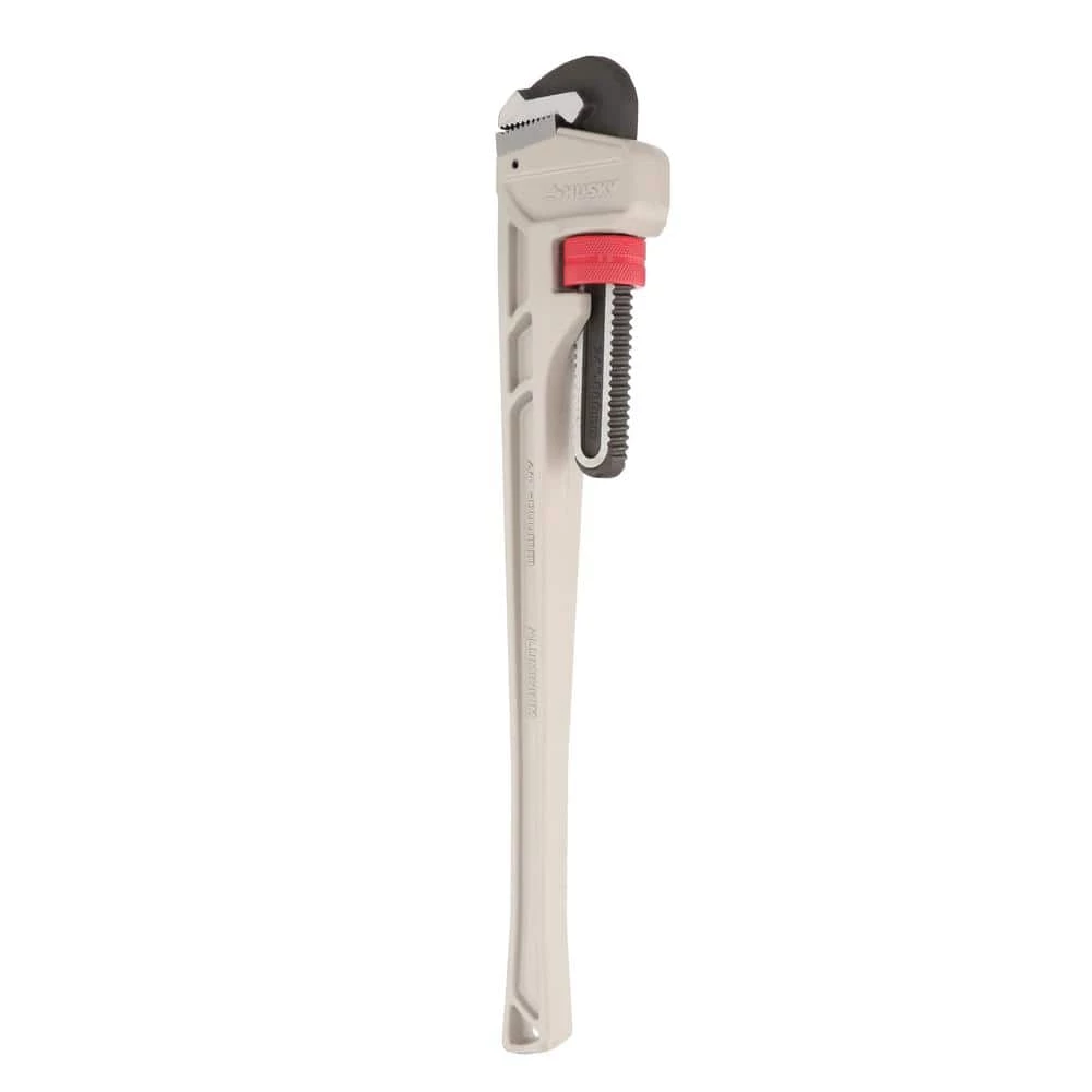 Husky 24 in. Aluminum Pipe Wrench with 2-1/2 in. Jaw Capacity 3 Husky 24 in. Aluminum Pipe Wrench with 2-1/2 in. Jaw Capacity