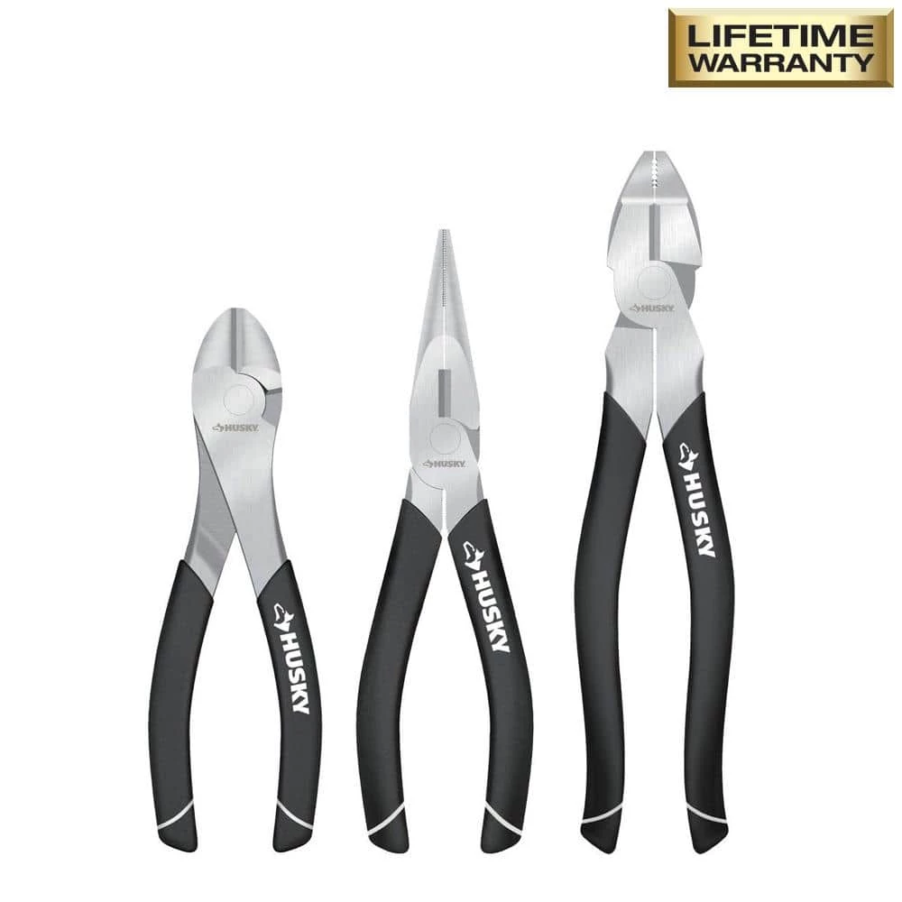 Husky High-Leverage Pliers Set (3-Piece) 3 Husky High-Leverage Pliers Set (3-Piece)