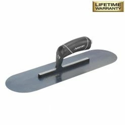 Husky 16 in. x 4-1/2 in. Pro Blue Steel Pool Trowel